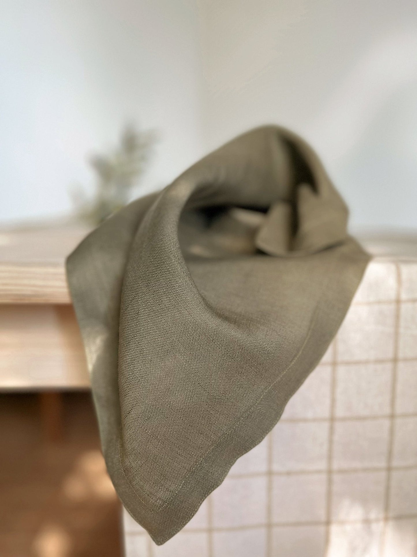 Linen Napkins, Dark Olive