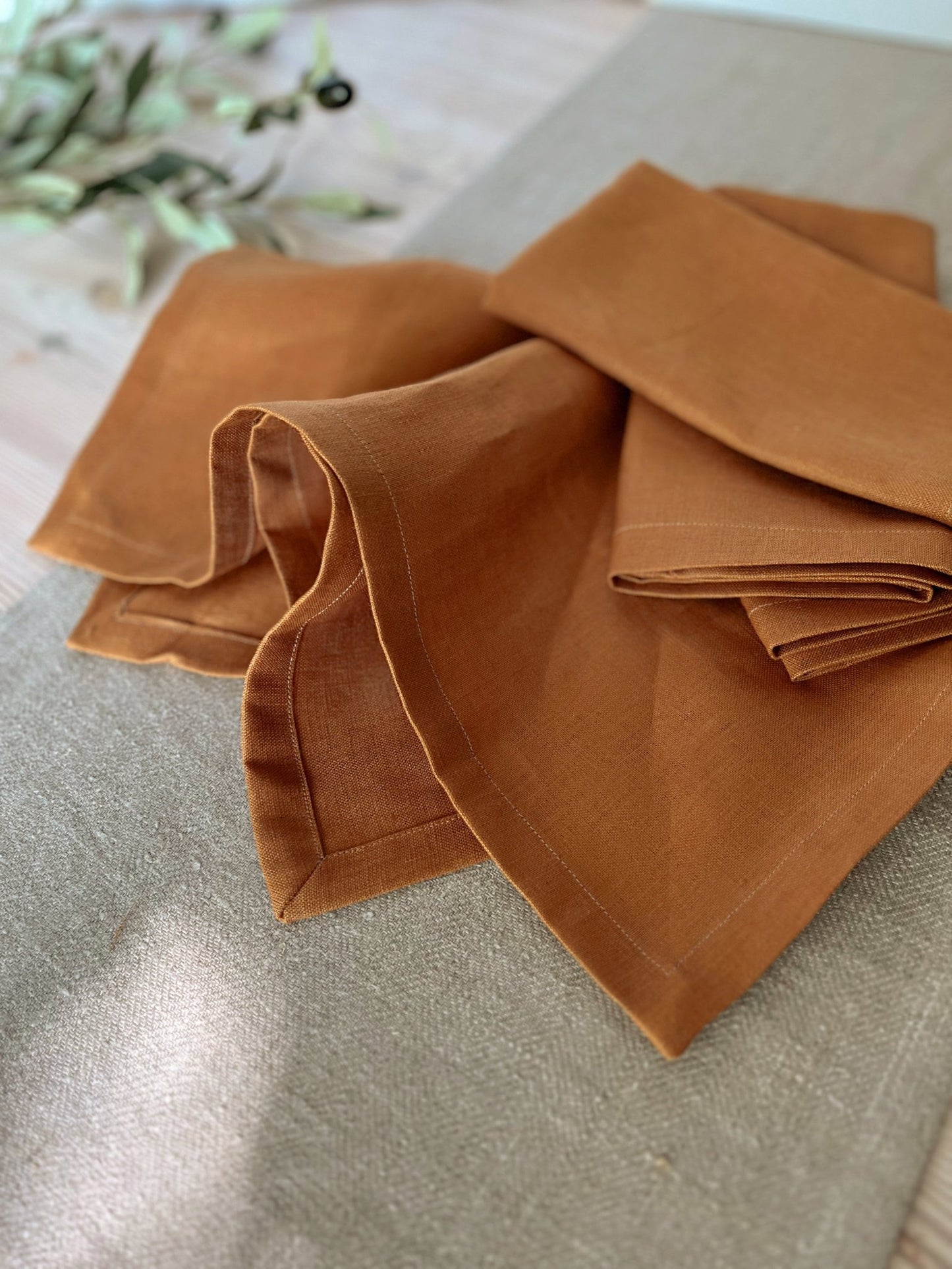 Linen Napkins, Turmeric