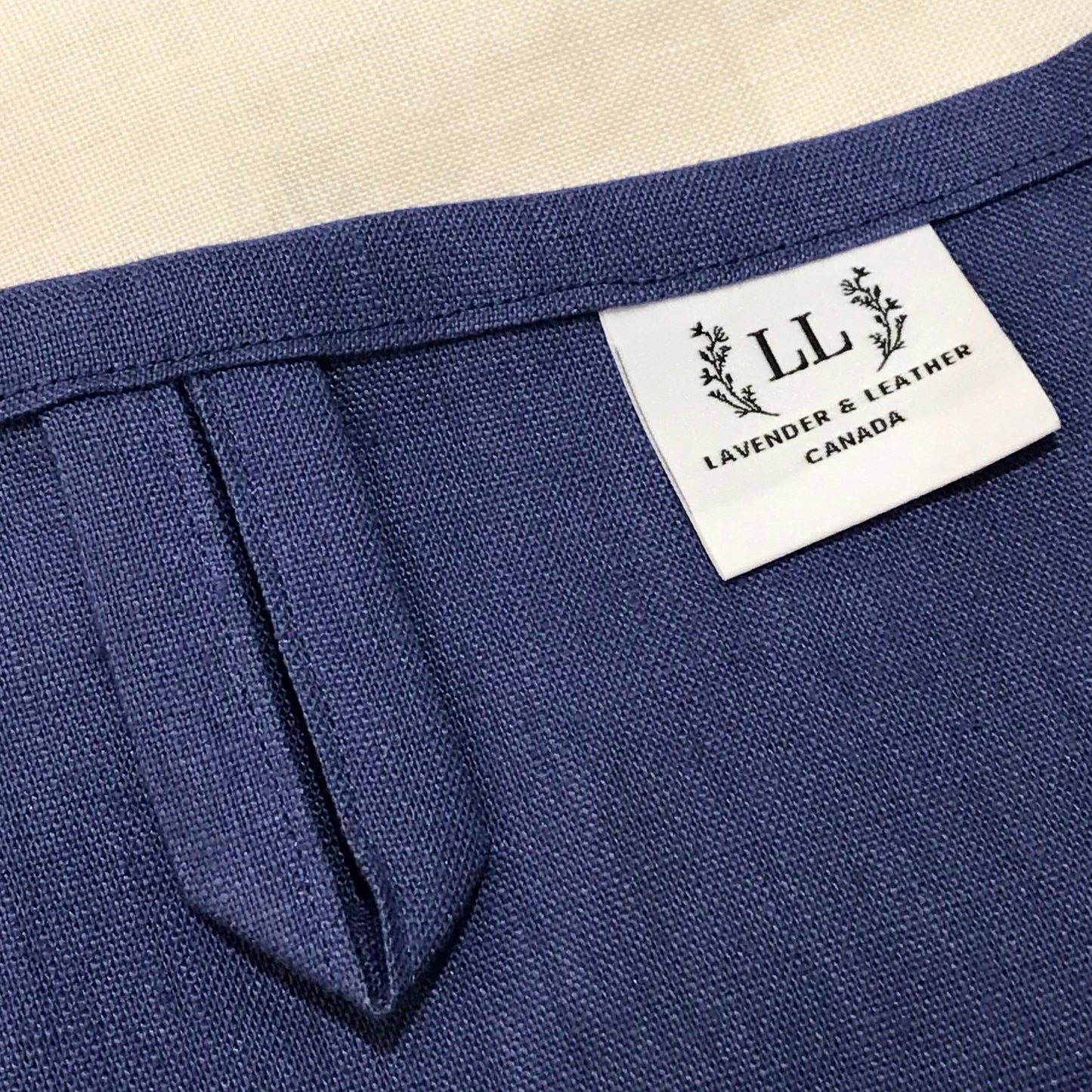 Extra Large Indigo Linen Tea Towel 22x35