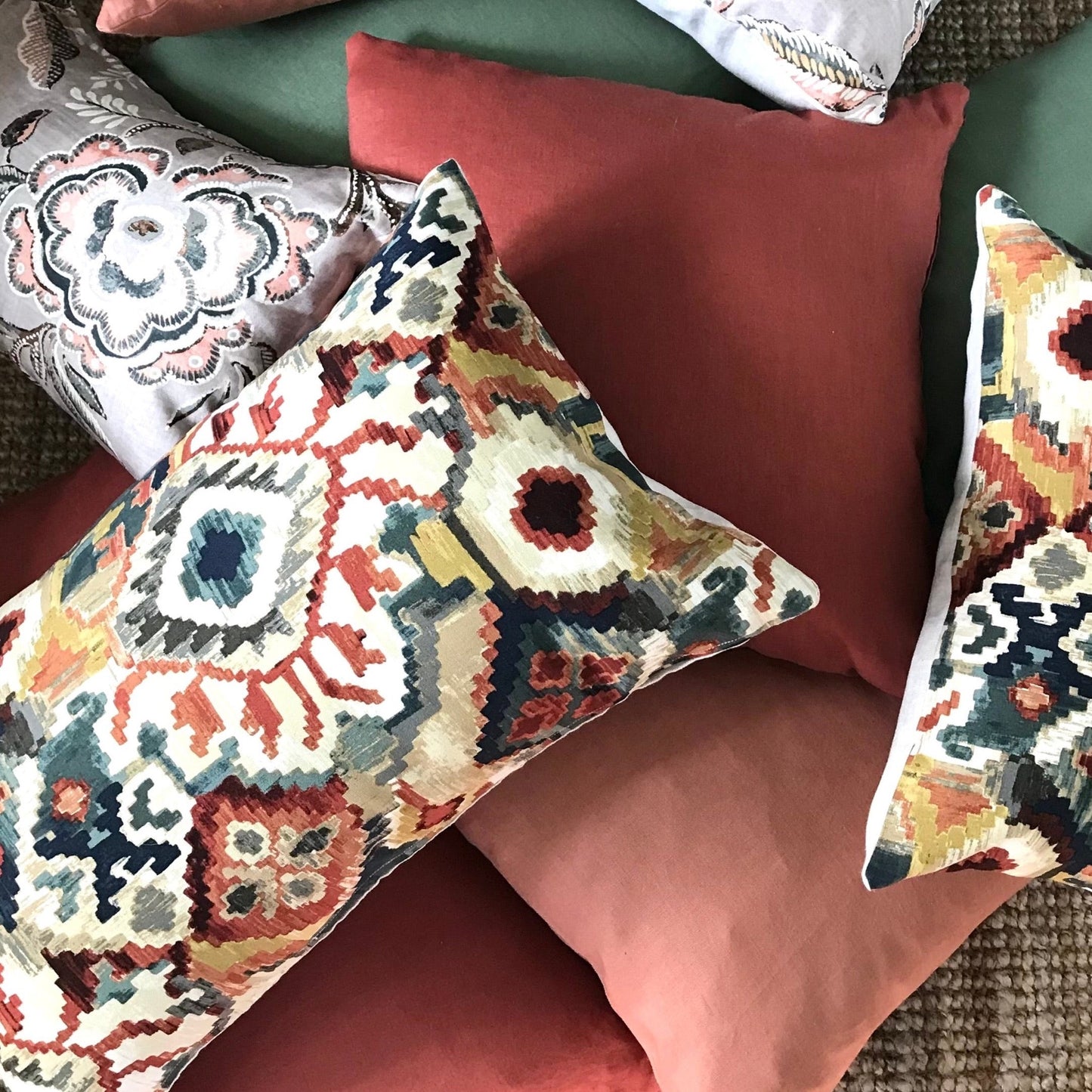 Terracotta Linen 20x20 Cushion Cover