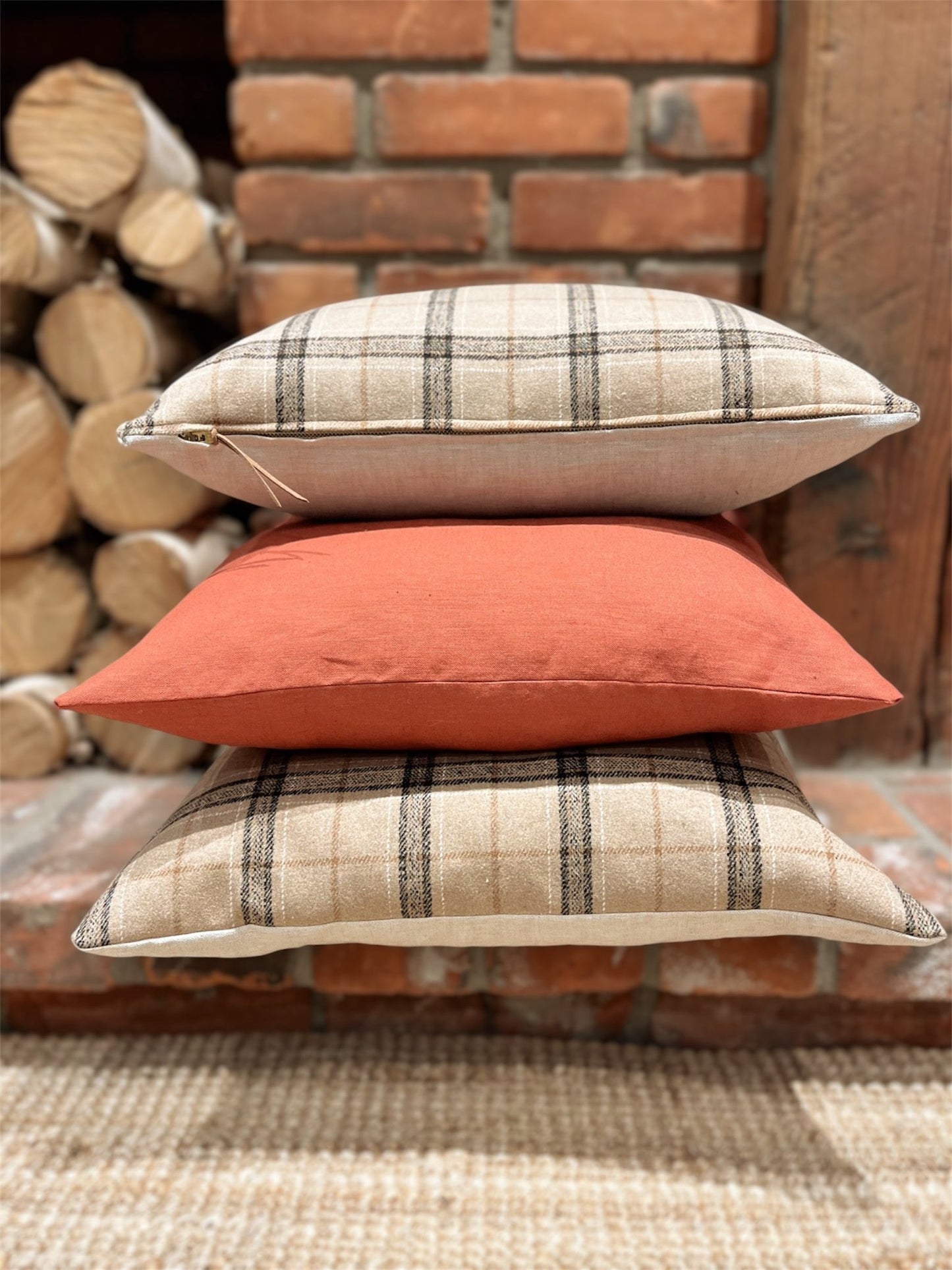 Sterling Camel Plaid 14x20 Cushion Cover