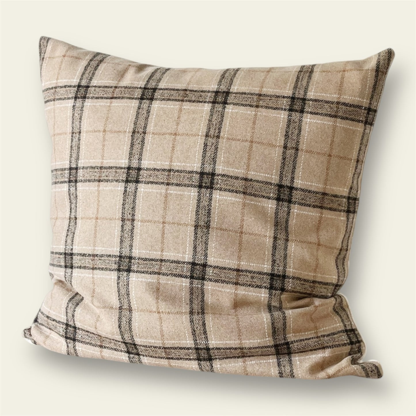 Sterling Camel Plaid 20x20 Cushion Cover