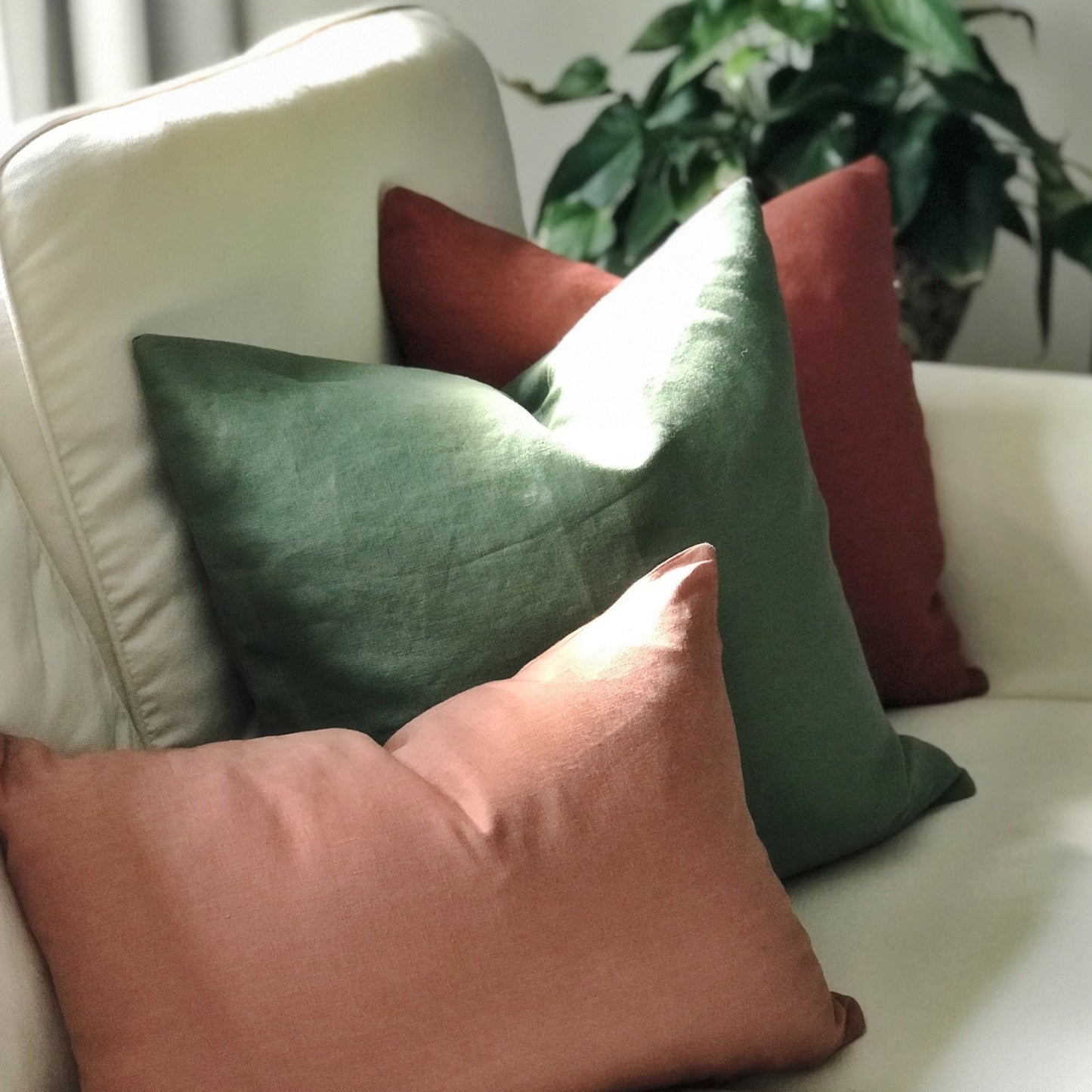 Lush Lawn Linen 20x20 Cushion Cover