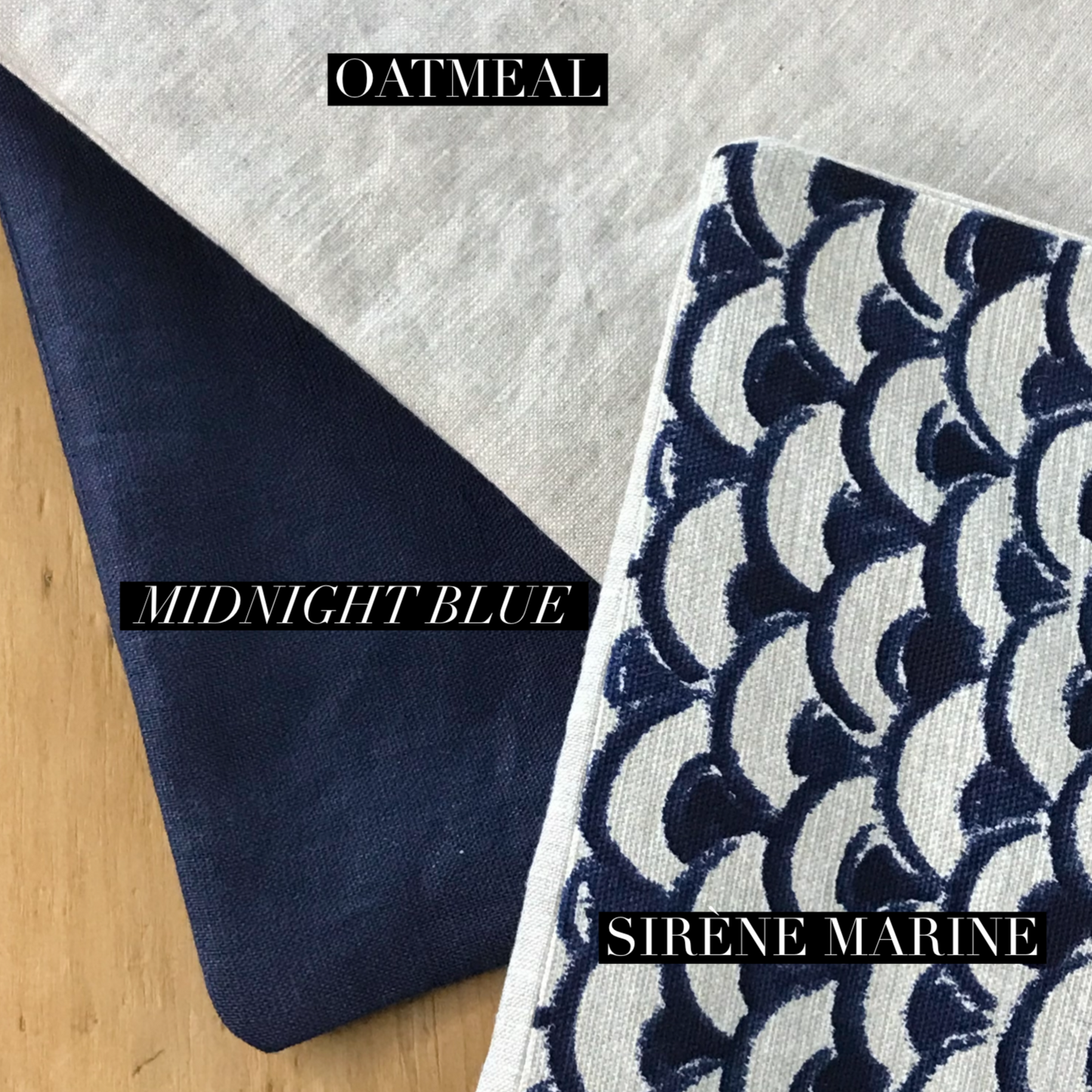 Midnight Blue Linen 20x20 Cushion Cover