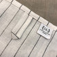 White with Black Stripe Linen Tea Towel 18x28