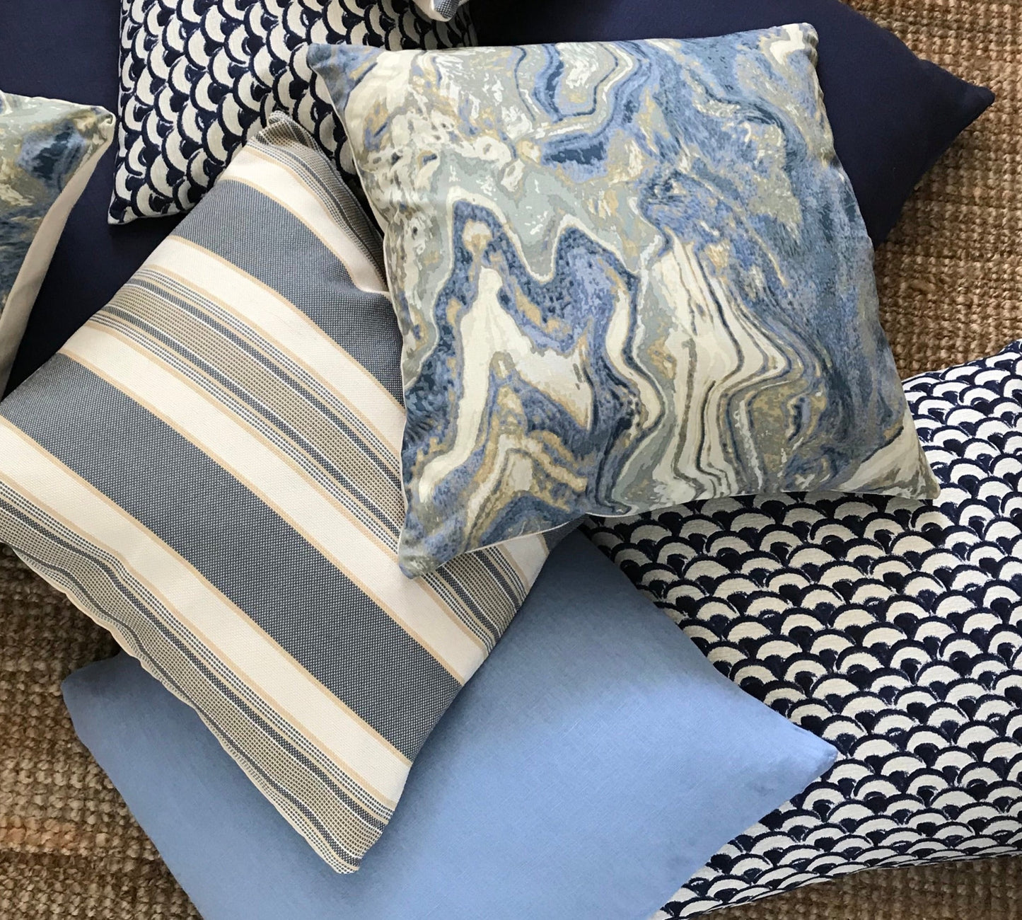 Flax Flower Linen 20x20 Cushion Cover